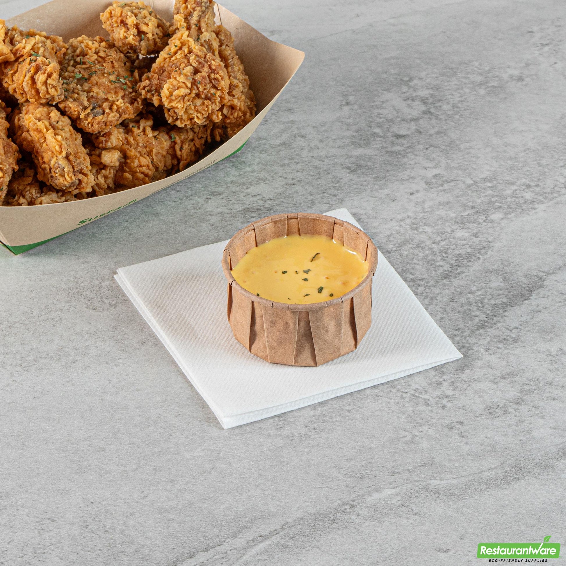 Wholesale Restaurantware Sustain 4 Oz Kraft Paper Portion Cup - Compostable - 2000 Count Box- Bulk