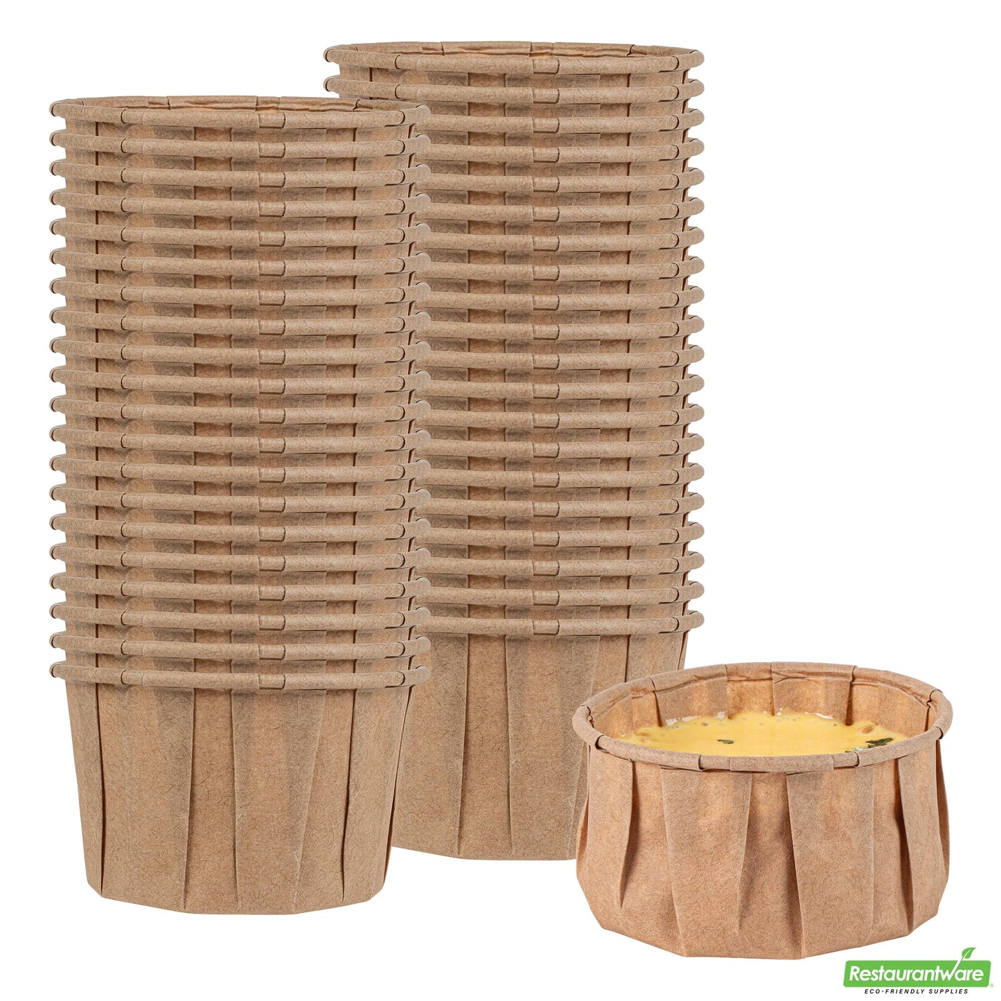 Wholesale Restaurantware Sustain 4 Oz Kraft Paper Portion Cup - Compostable - 2000 Count Box- Bulk