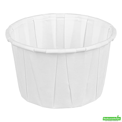 Wholesale Restaurantware Sustain 4 Oz White Paper Portion Cup - Compostable - 2000 Count Box- Bulk