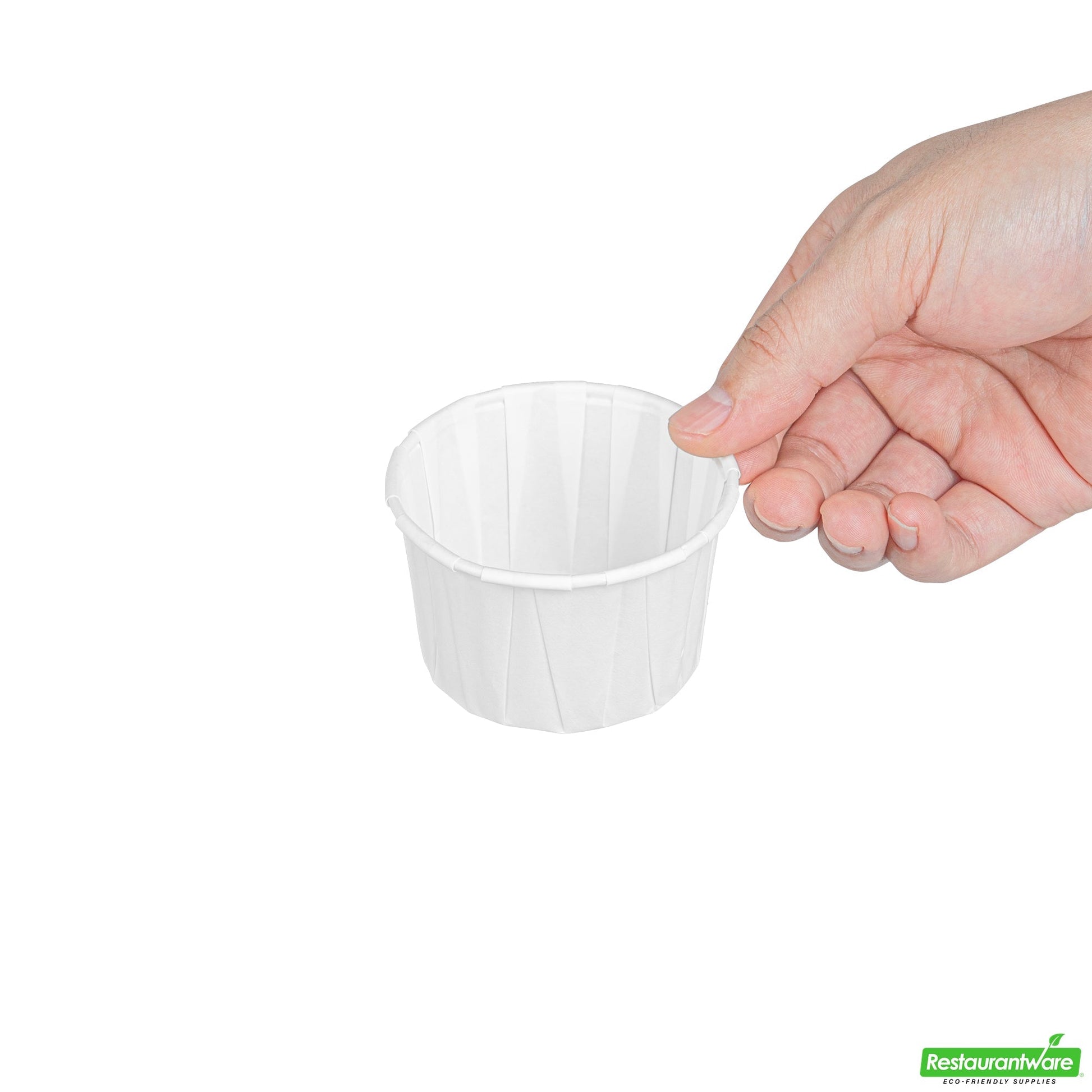 Wholesale Restaurantware Sustain 4 Oz White Paper Portion Cup - Compostable - 2000 Count Box- Bulk