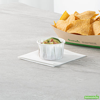 Wholesale Restaurantware Sustain 4 Oz White Paper Portion Cup - Compostable - 2000 Count Box- Bulk