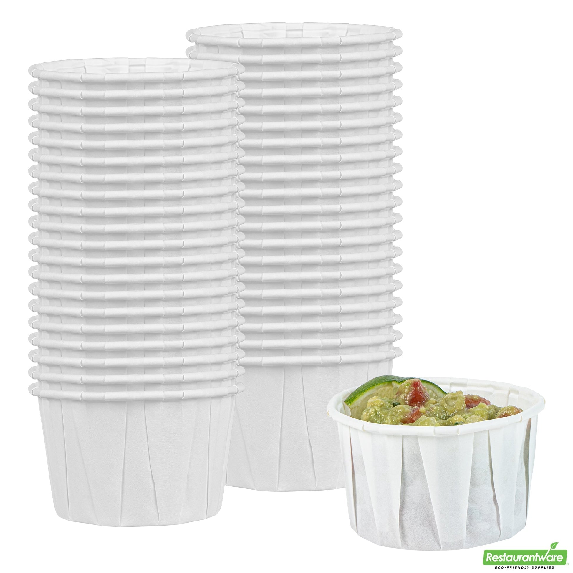 Wholesale Restaurantware Sustain 4 Oz White Paper Portion Cup - Compostable - 2000 Count Box- Bulk