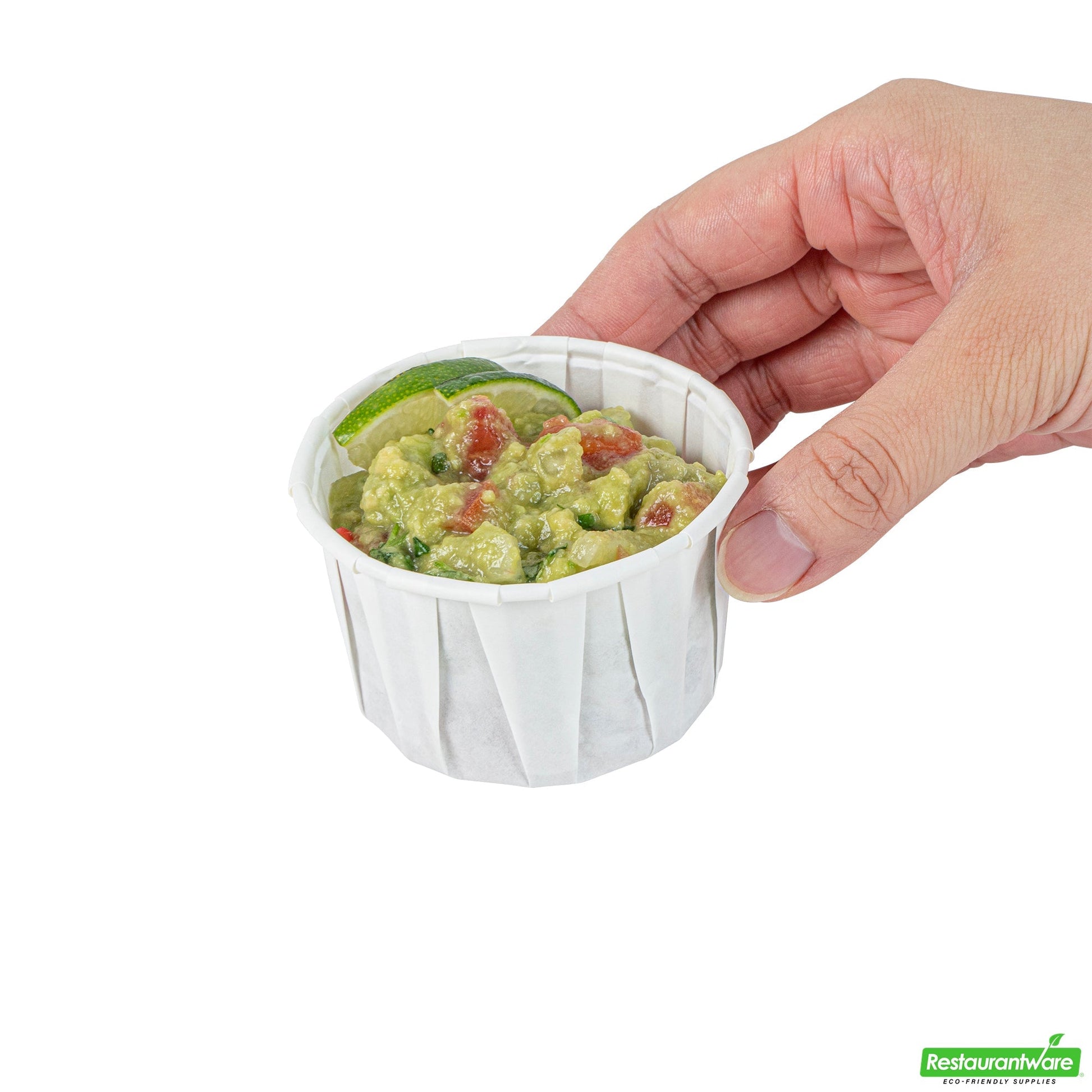 Wholesale Restaurantware Sustain 4 Oz White Paper Portion Cup - Compostable - 2000 Count Box- Bulk