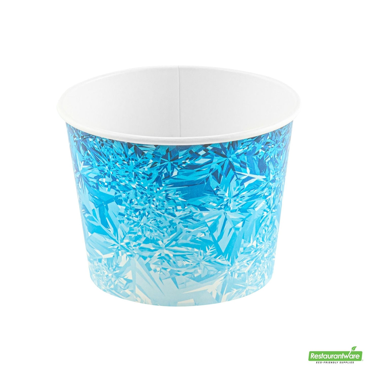 Wholesale Restaurantware Cater Tek 5 Lb Blue Disposable Paper Ice Bucket - 7 1/2" X 7 1/2" X 5 3/4" - 100 Count Box- Bulk