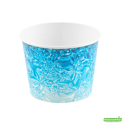 Wholesale Restaurantware Cater Tek 5 Lb Blue Disposable Paper Ice Bucket - 7 1/2" X 7 1/2" X 5 3/4" - 100 Count Box- Bulk