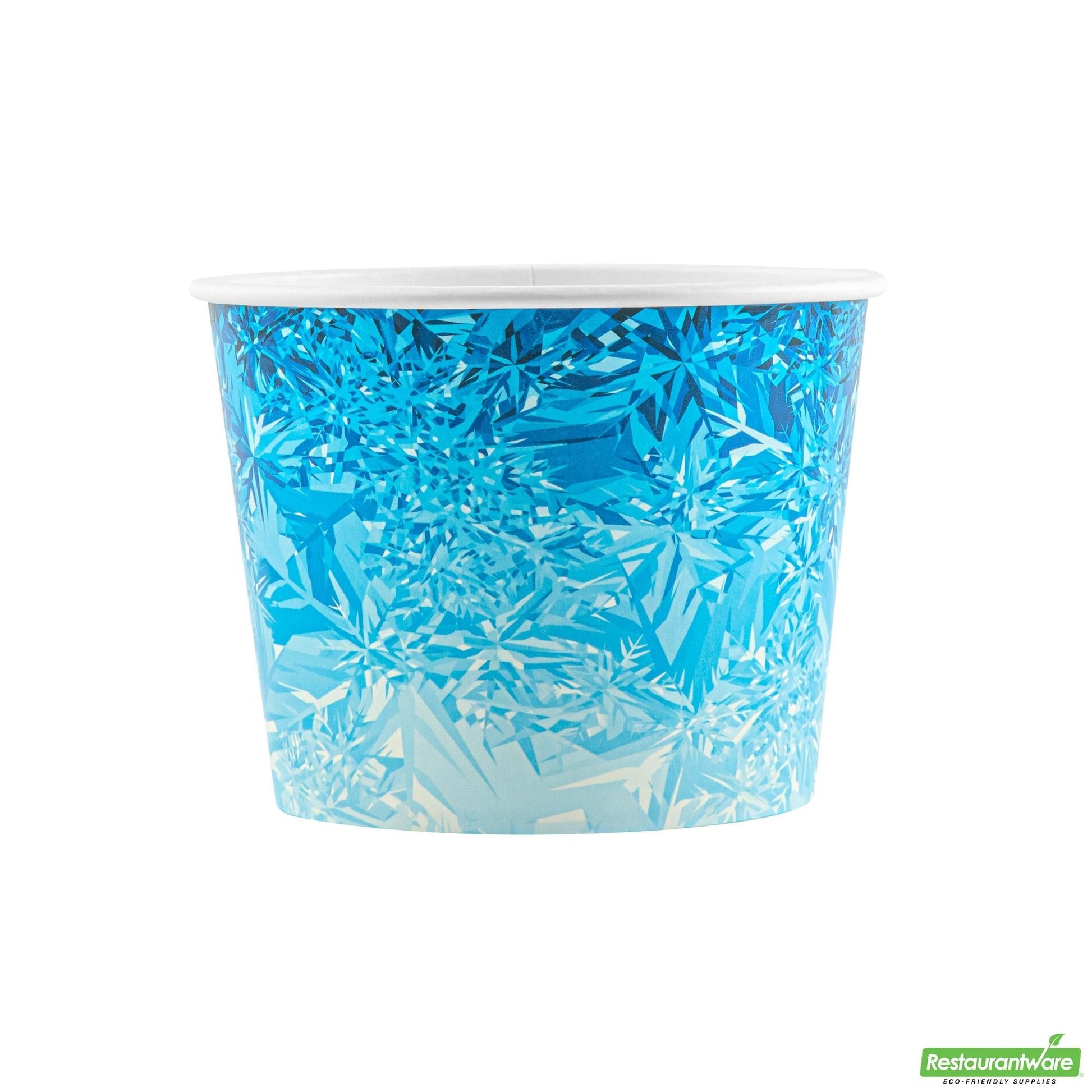 Wholesale Restaurantware Cater Tek 5 Lb Blue Disposable Paper Ice Bucket - 7 1/2" X 7 1/2" X 5 3/4" - 100 Count Box- Bulk