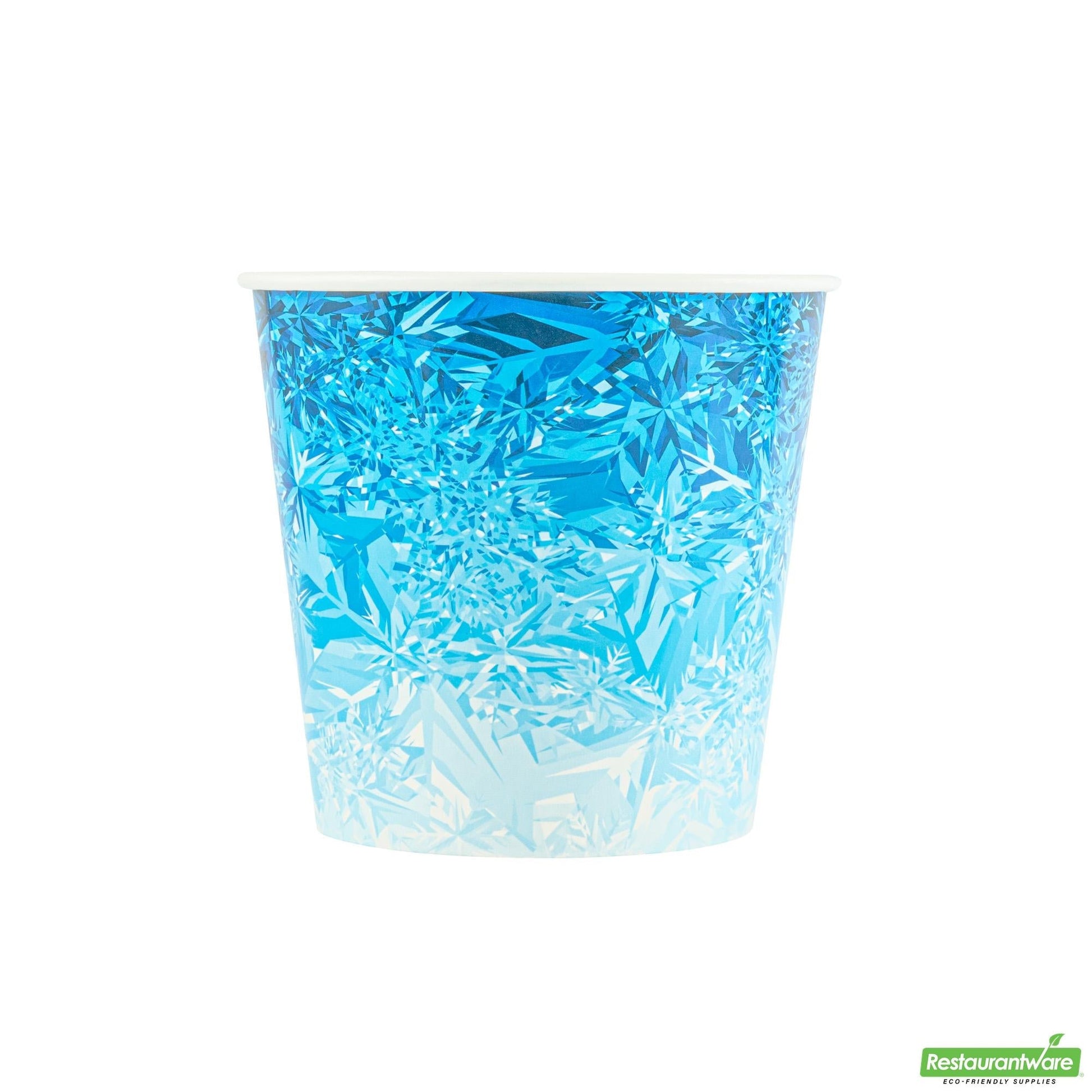 Wholesale Restaurantware Cater Tek 10 Lb Blue Disposable Paper Ice Bucket - 8 3/4" X 8 3/4" X 8 1/4" - 100 Count Box- Bulk
