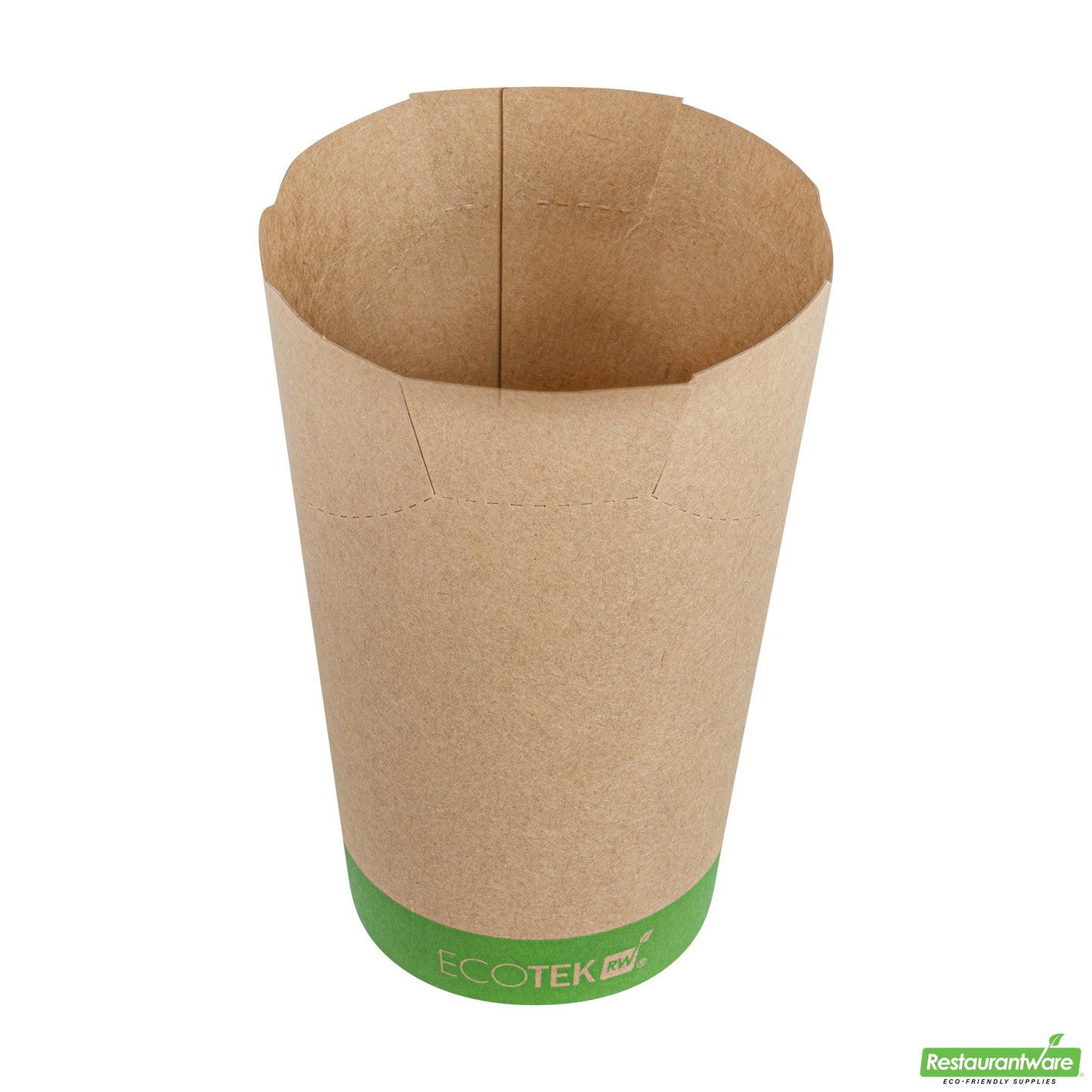 Wholesale Restaurantware Sustain 16 Oz Round Kraft Paper To Go Fry Cup - with PLA Lining, Compostable - 3 1/4 X 3 1/4 X 4 1/4 - 100 Count Box- Bulk