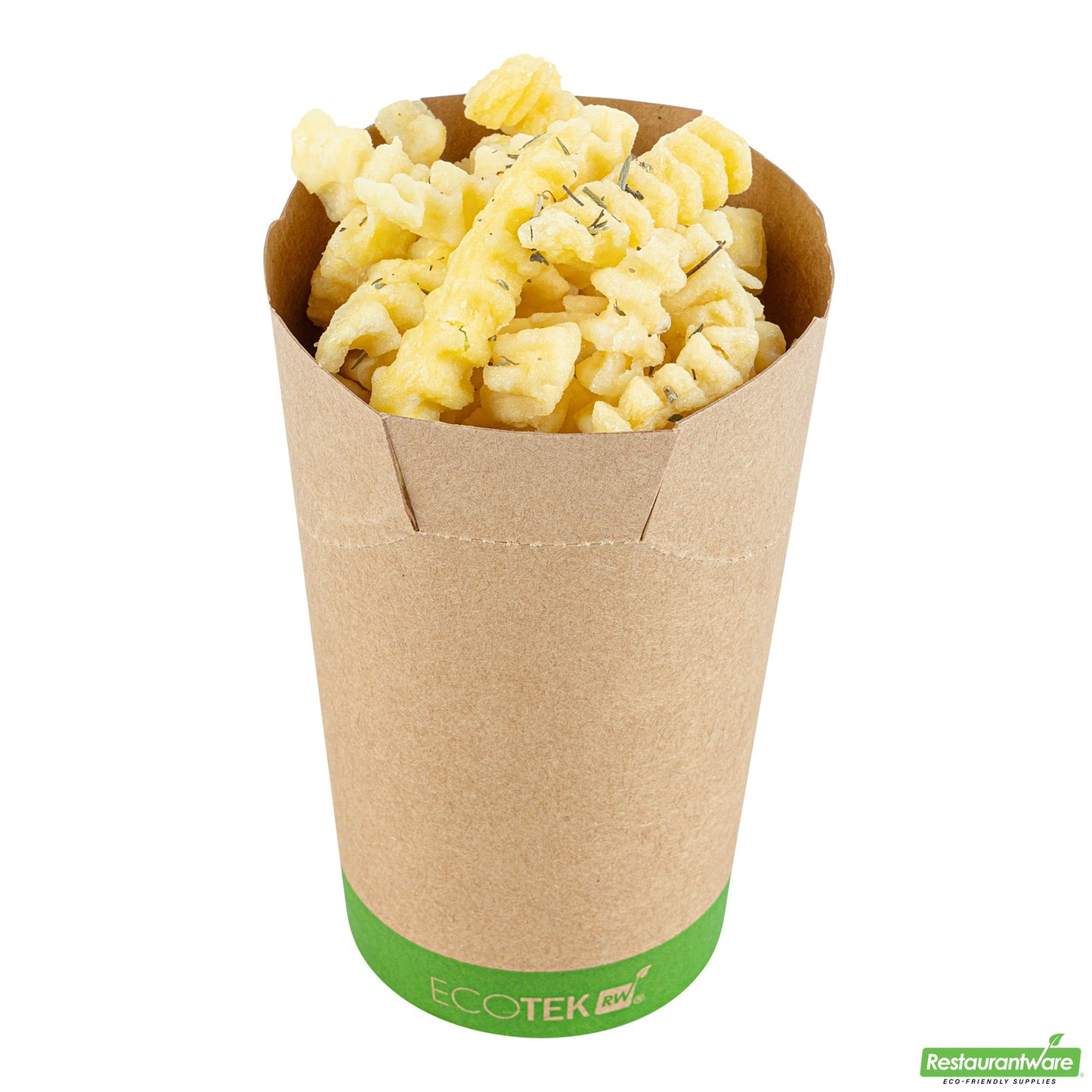 Wholesale Restaurantware Sustain 16 Oz Round Kraft Paper To Go Fry Cup - with PLA Lining, Compostable - 3 1/4 X 3 1/4 X 4 1/4 - 100 Count Box- Bulk