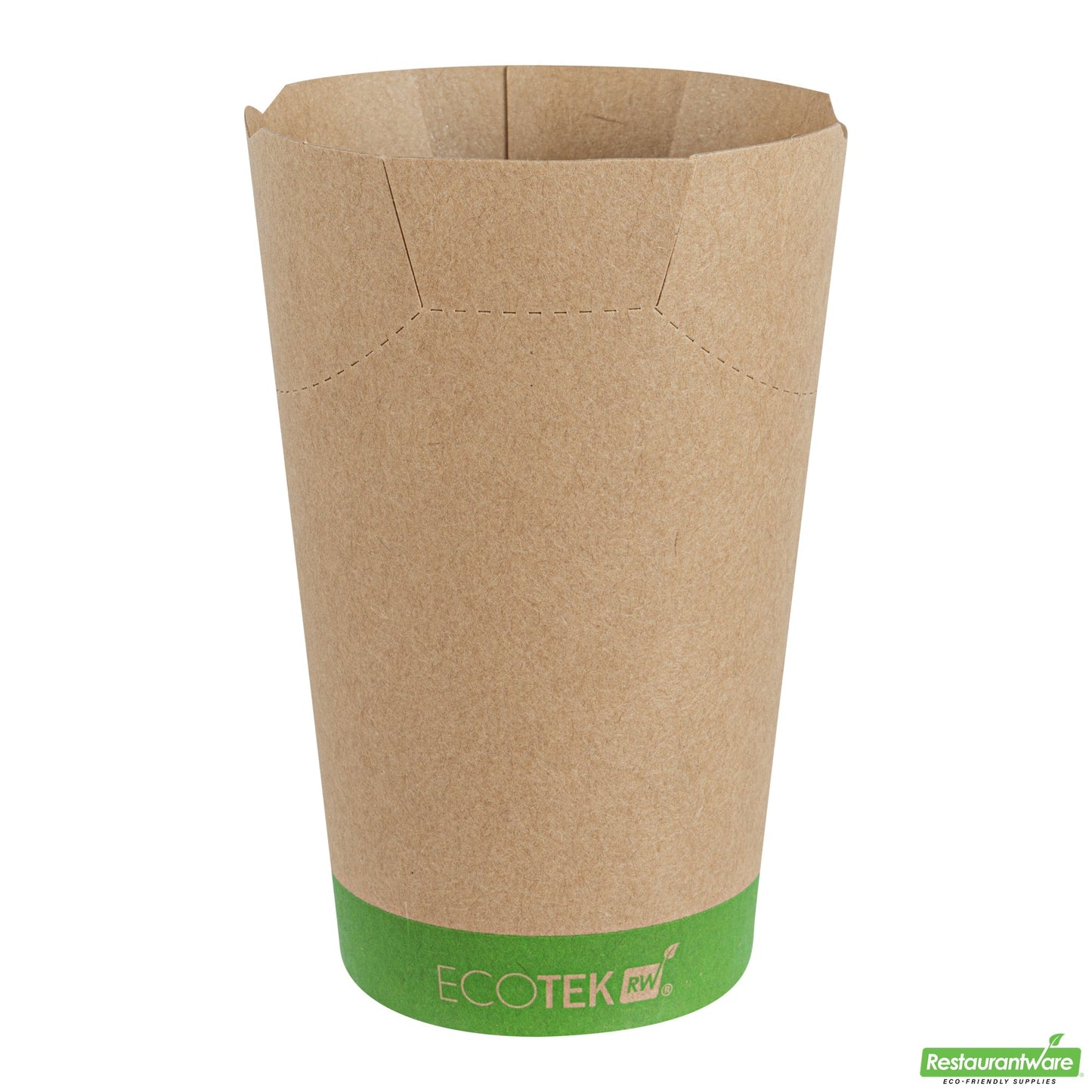 Wholesale Restaurantware Sustain 16 Oz Round Kraft Paper To Go Fry Cup - with PLA Lining, Compostable - 3 1/4 X 3 1/4 X 4 1/4 - 100 Count Box- Bulk