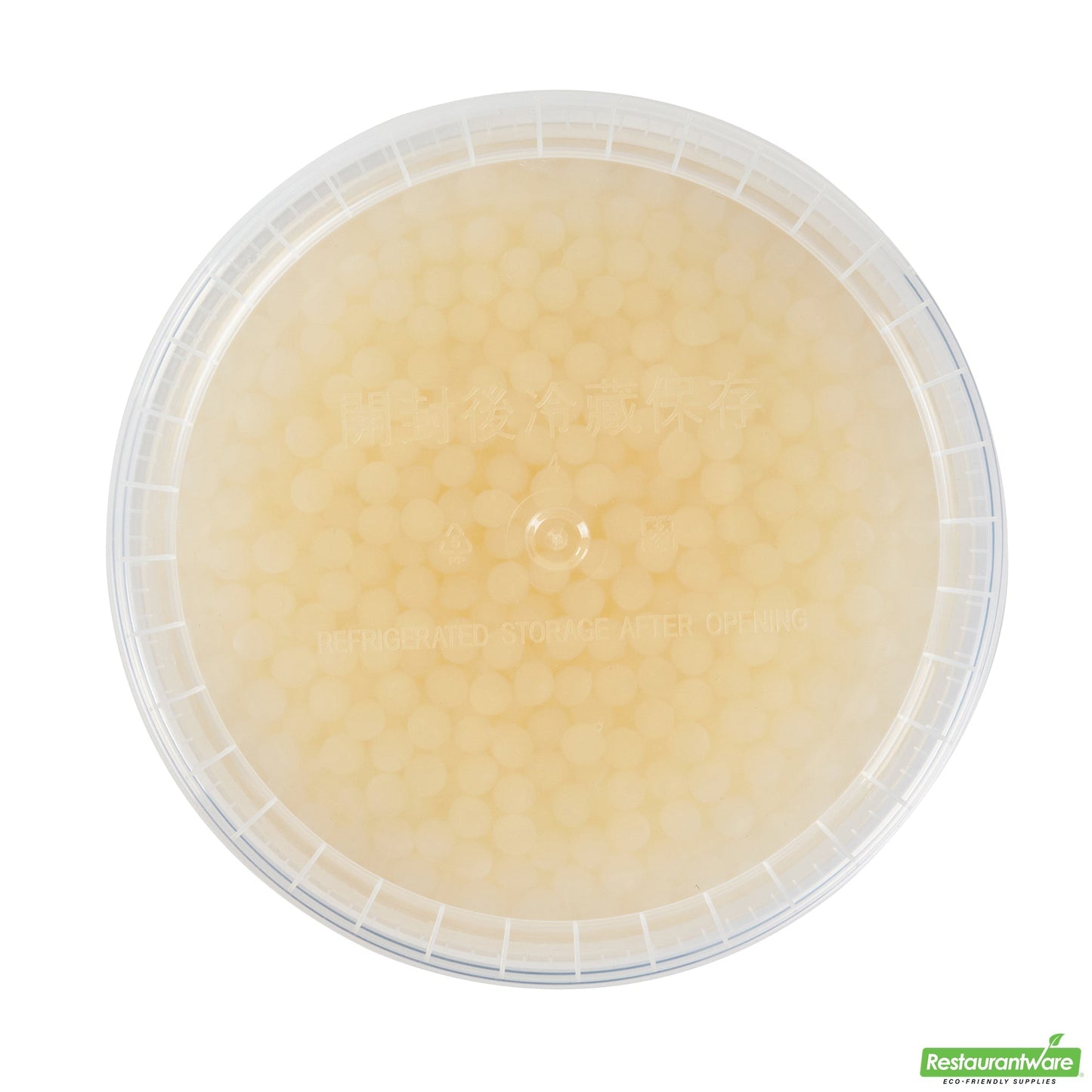 Wholesale Restaurantware Tea Tek 7 Lb Lychee Popping Boba - 4 Count Box- Bulk