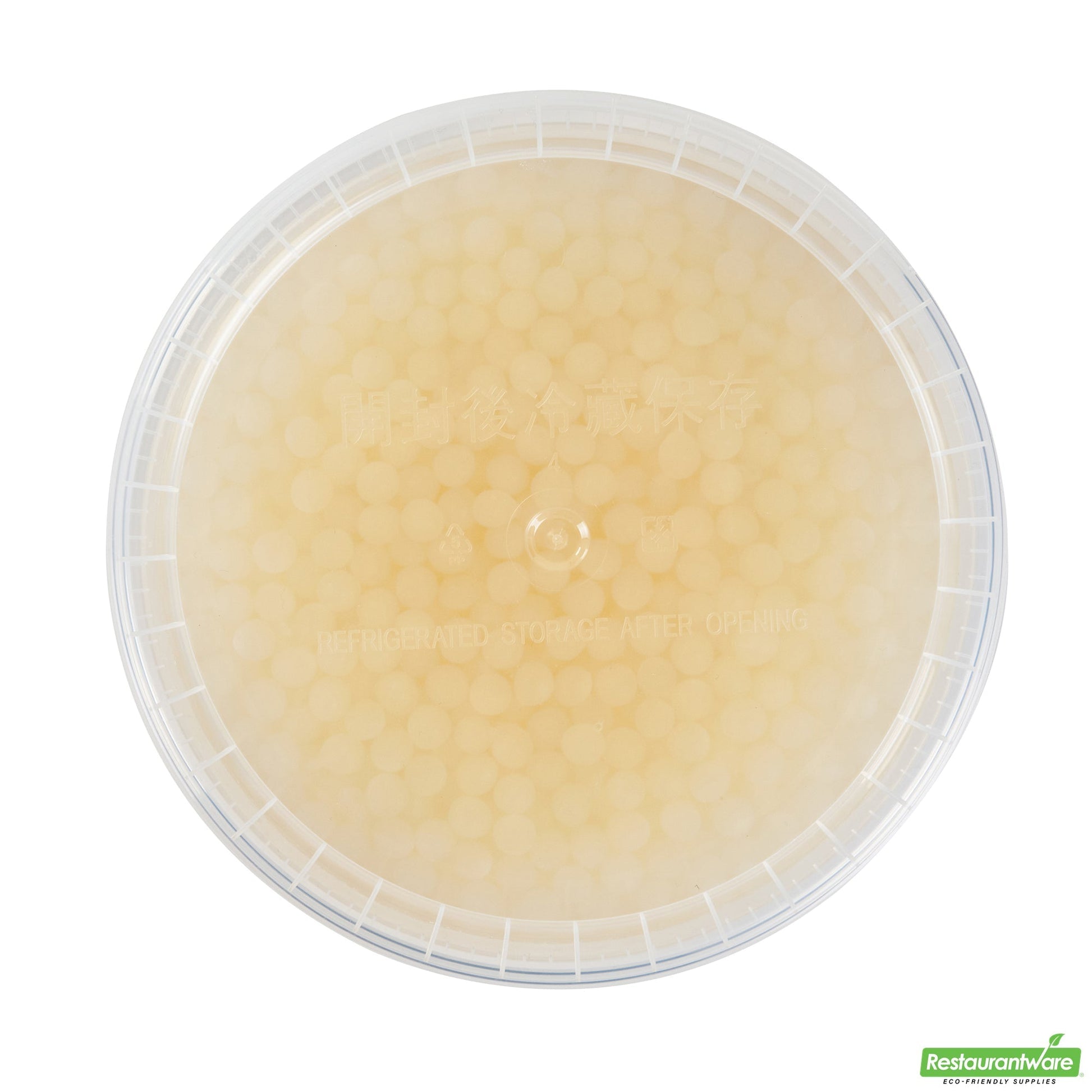 Wholesale Restaurantware Tea Tek 7 Lb Lychee Popping Boba - 4 Count Box- Bulk