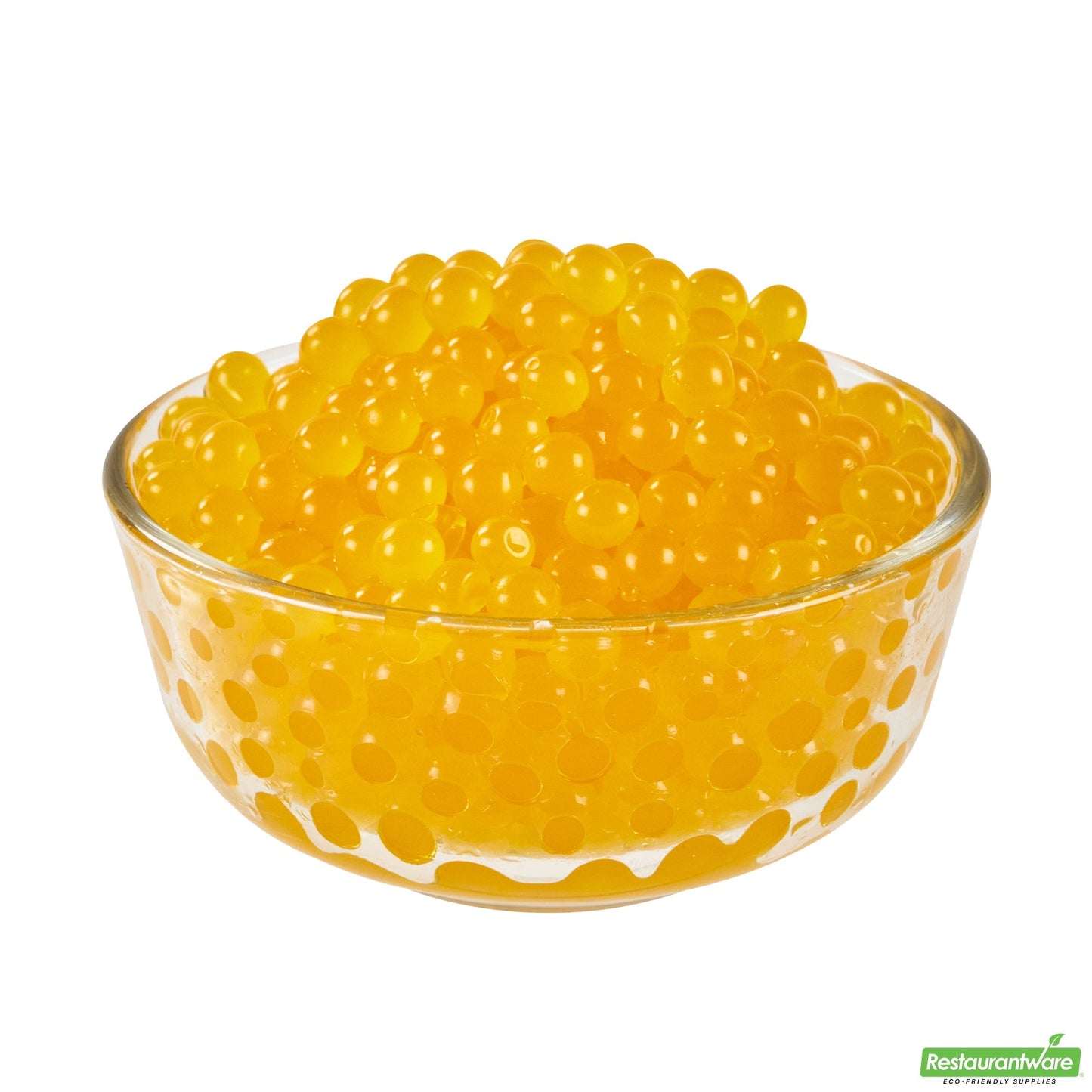 Wholesale Restaurantware Tea Tek 7 Lb Mango Popping Boba - 4 Count Box- Bulk