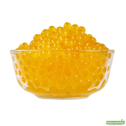 Wholesale Restaurantware Tea Tek 7 Lb Mango Popping Boba - 4 Count Box- Bulk