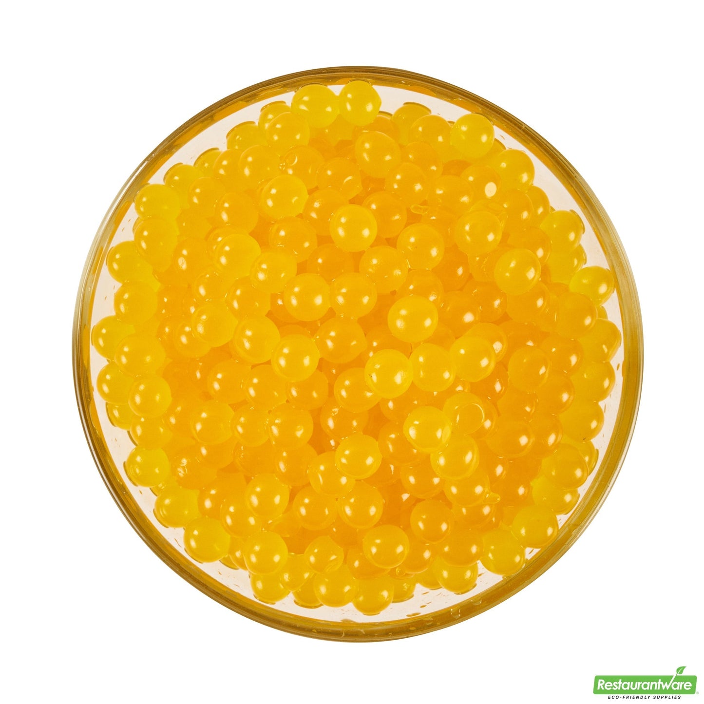 Wholesale Restaurantware Tea Tek 7 Lb Mango Popping Boba - 4 Count Box- Bulk