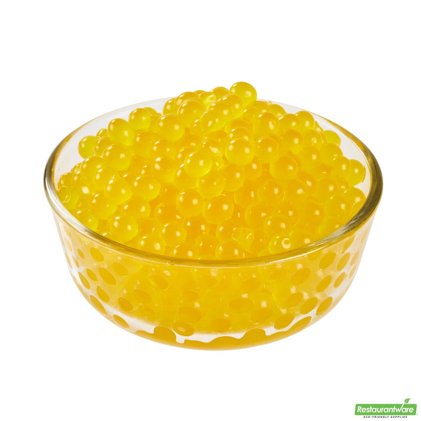 Wholesale Restaurantware Tea Tek 7 Lb Popping Boba - Orange - 4 Count Box- Bulk