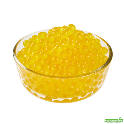 Wholesale Restaurantware Tea Tek 7 Lb Popping Boba - Orange - 4 Count Box- Bulk