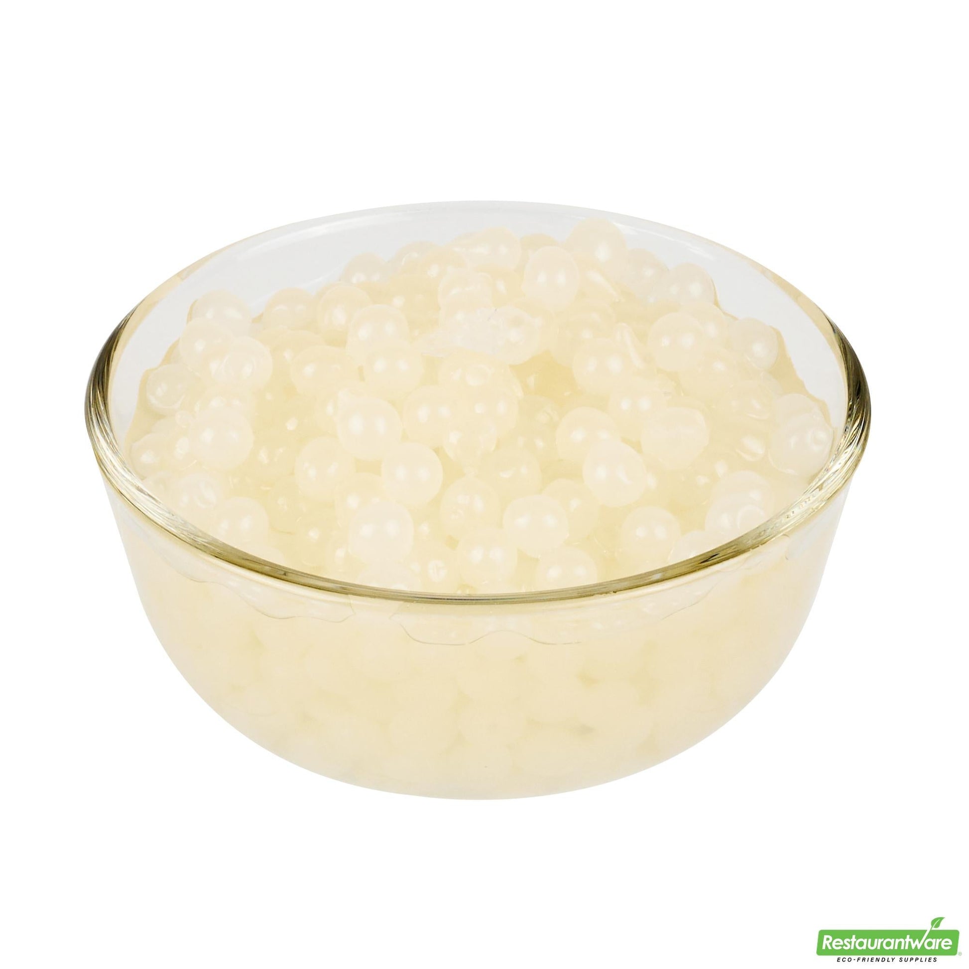 Wholesale Restaurantware Tea Tek 7 Lb Popping Boba - Yogurt - 1 Count Box- Bulk