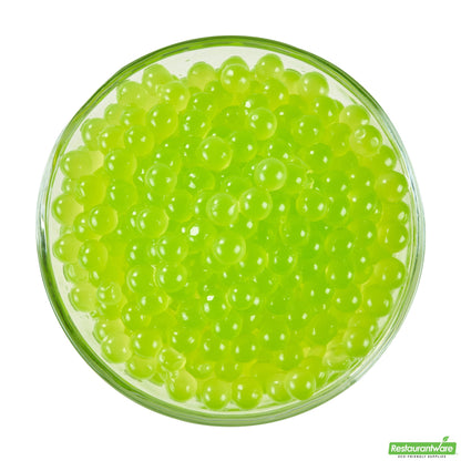 Wholesale Restaurantware Tea Tek 7 Lb Kiwi Popping Boba - 4 Count Box- Bulk