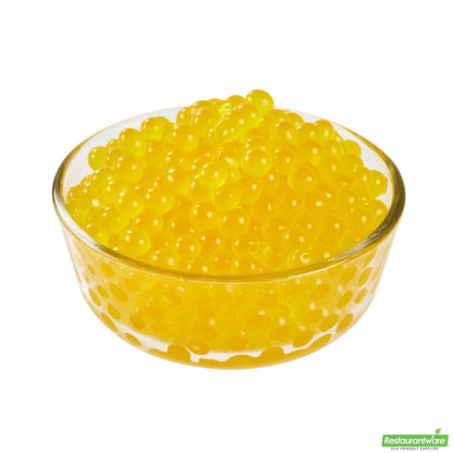 Wholesale Restaurantware Tea Tek 7 Lb Cantaloupe Popping Boba - 4 Count Box- Bulk