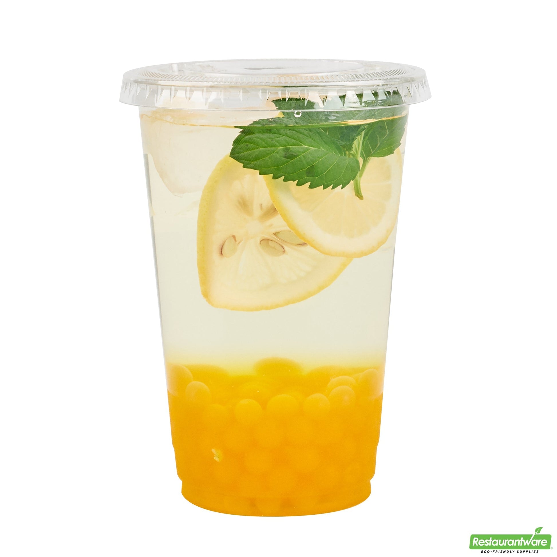 Wholesale Restaurantware Tea Tek 7 Lb Lemon Popping Boba - 4 Count Box- Bulk