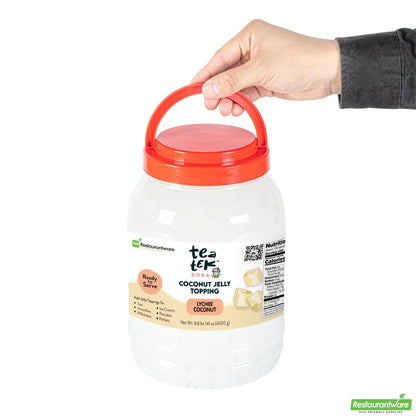Wholesale Restaurantware Tea Tek 8.8 Lb Jelly Topping - Lychee Coconut - 4 Count Box- Bulk