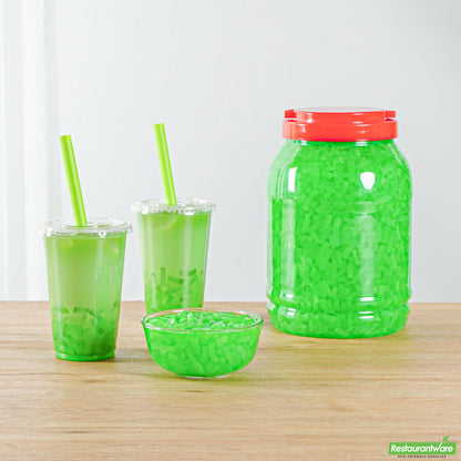 Wholesale Restaurantware Tea Tek 8.8 Lb Jelly Topping - Green Apple Coconut - 4 Count Box- Bulk