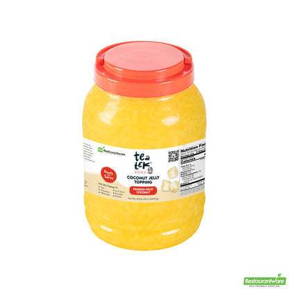 Wholesale Restaurantware Tea Tek 8.8 Lb Jelly Topping - Passion Fruit Coconut - 4 Count Box- Bulk