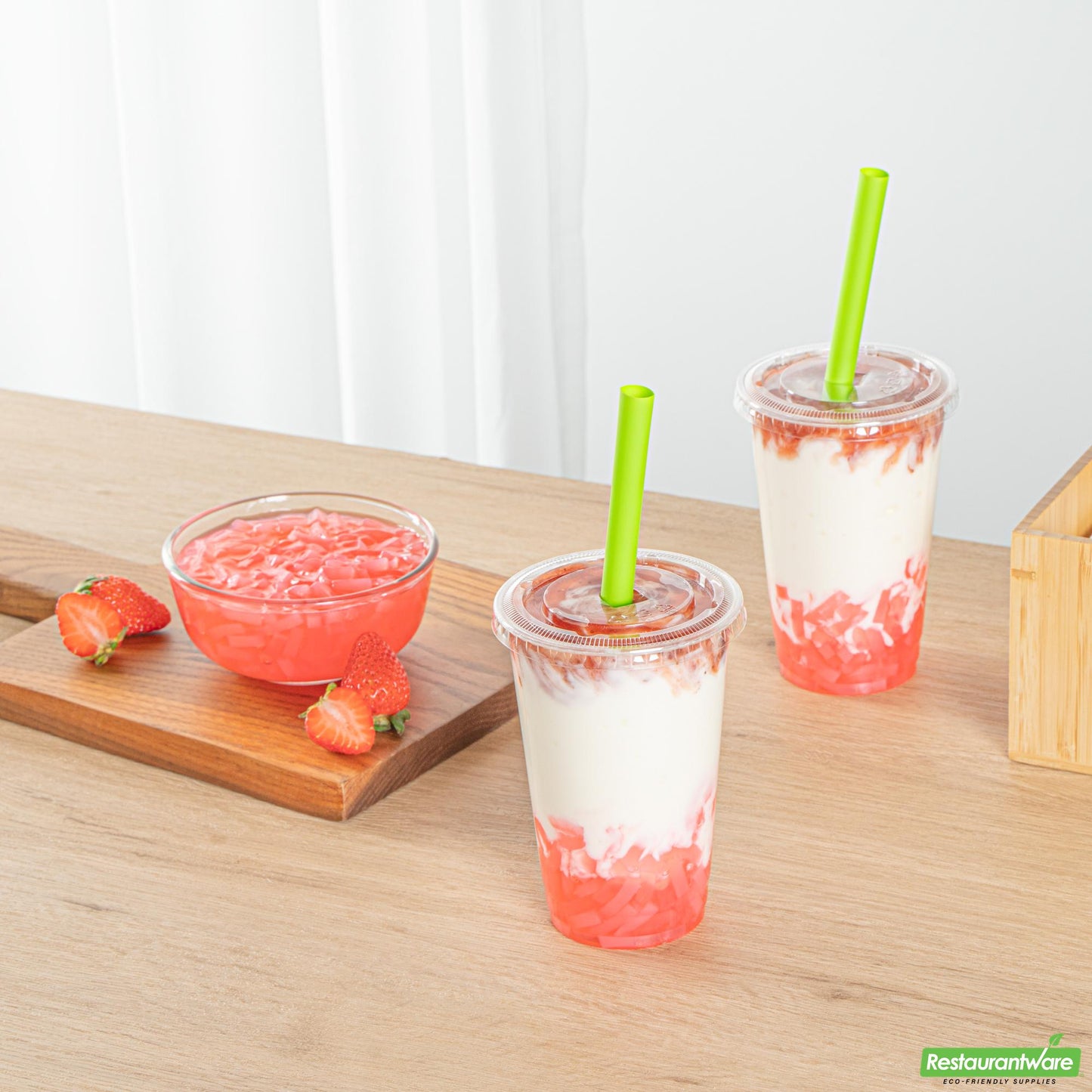 Wholesale Restaurantware Tea Tek 8.8 Lb Jelly Topping - Strawberry Coconut - 4 Count Box- Bulk