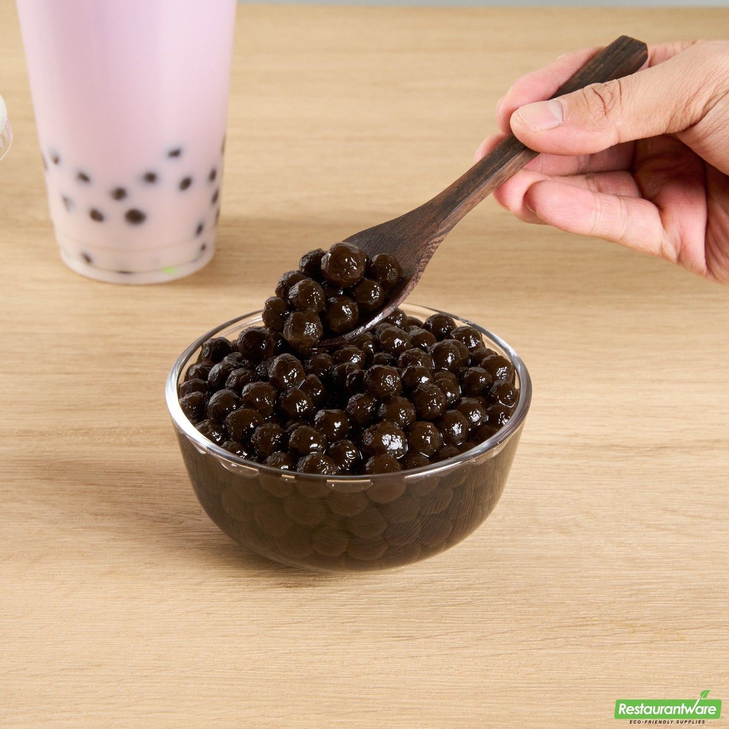 Wholesale Restaurantware Tea Tek 6 Lb Tapioca Boba Pearls - Original - 6 Count Box- Bulk