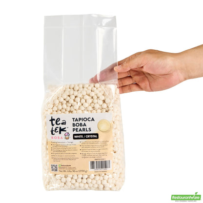 Wholesale Restaurantware Tea Tek 6 Lb Tapioca Boba Pearls - 6 Count Box- Bulk
