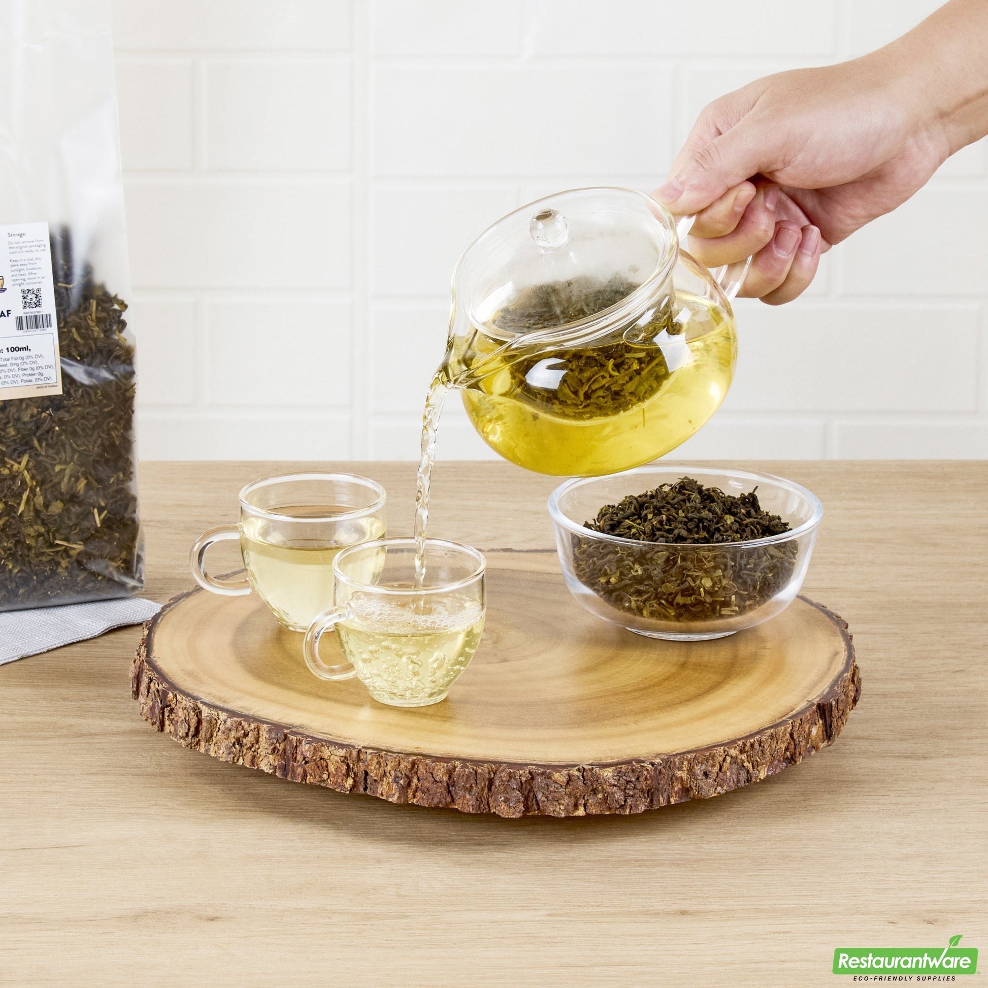 Wholesale Restaurantware 8.4 Oz Green Loose Leaf Tea - 14" X 9.4" X 17.7"- Bulk