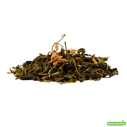 Wholesale Restaurantware Tea Tek 8.4 Oz Jasmine Green Loose Leaf Tea - 25 Count Box- Bulk