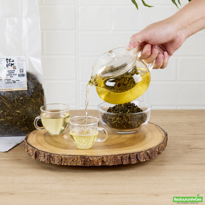 Wholesale Restaurantware Tea Tek 8.4 Oz Jasmine Green Loose Leaf Tea - 25 Count Box- Bulk