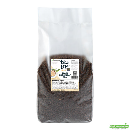 Wholesale Restaurantware 8.4 Oz Black Loose Leaf Tea - 14" X 9.4" X 17.7"- Bulk
