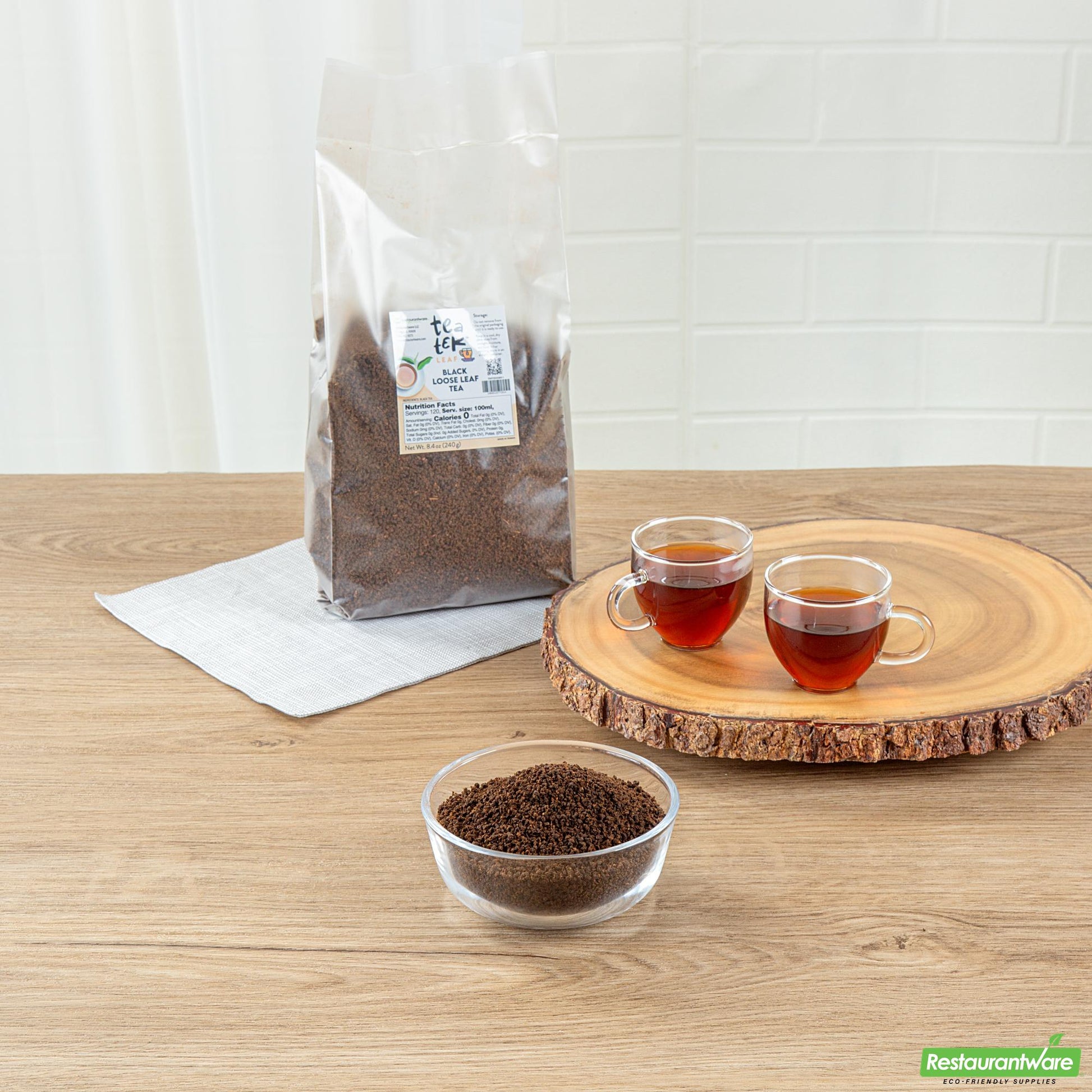 Wholesale Restaurantware 8.4 Oz Black Loose Leaf Tea - 14" X 9.4" X 17.7"- Bulk
