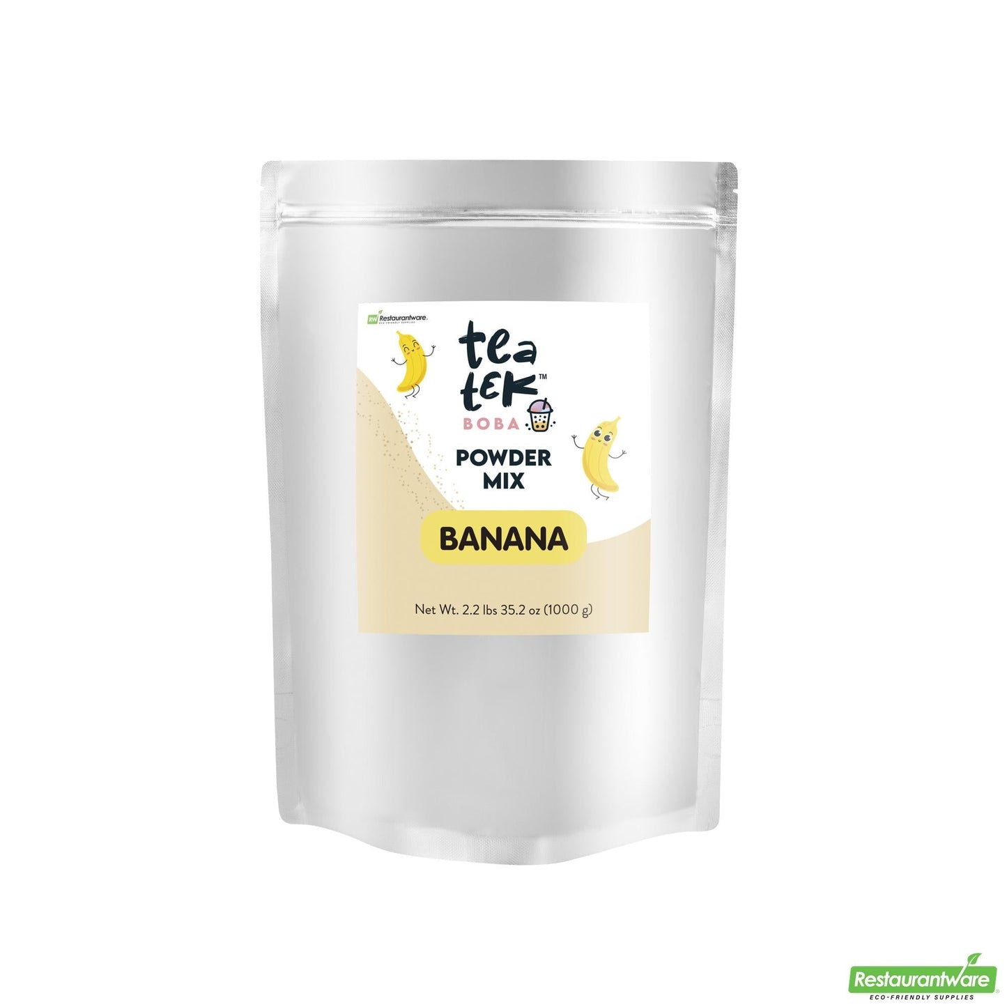 Wholesale Restaurantware Tea Tek 35 Oz Banana Powder Mix - 10 Count Box- Bulk