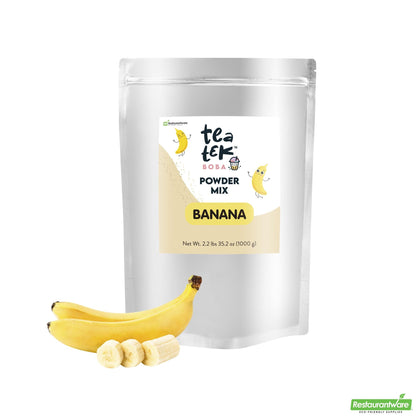 Wholesale Restaurantware Tea Tek 35 Oz Banana Powder Mix - 10 Count Box- Bulk
