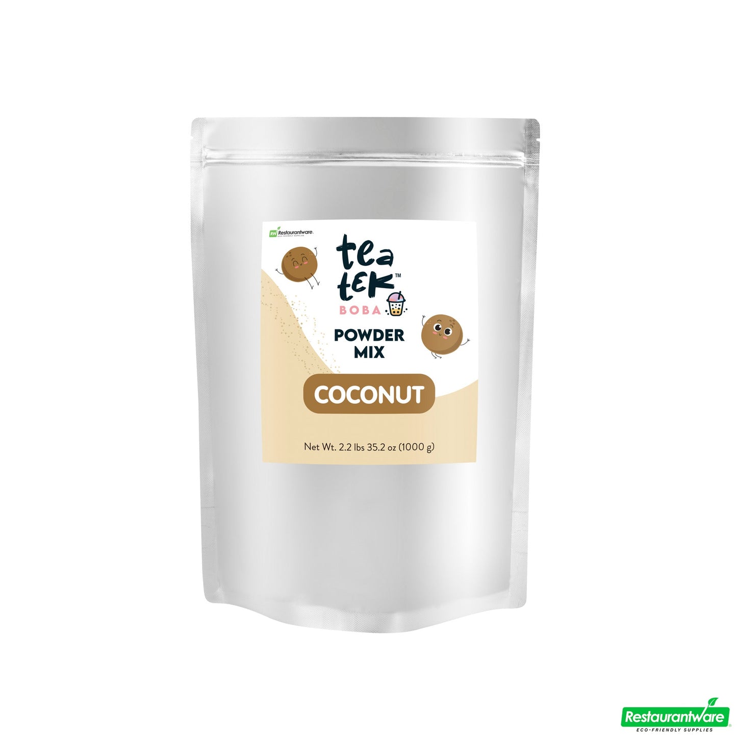 Wholesale Restaurantware Tea Tek 35 Oz Coconut Powder Mix - 10 Count Box- Bulk