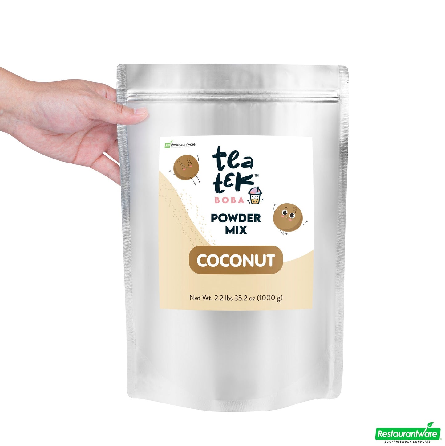 Wholesale Restaurantware Tea Tek 35 Oz Coconut Powder Mix - 10 Count Box- Bulk