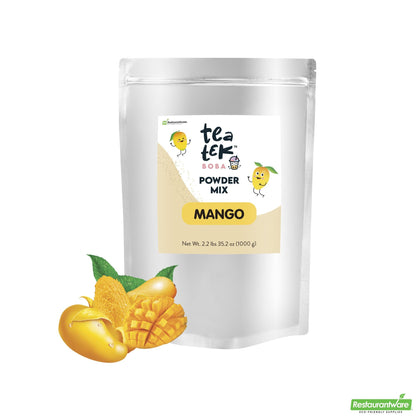 Wholesale Restaurantware Tea Tek 35 Oz Mango Powder Mix - 10 Count Box- Bulk