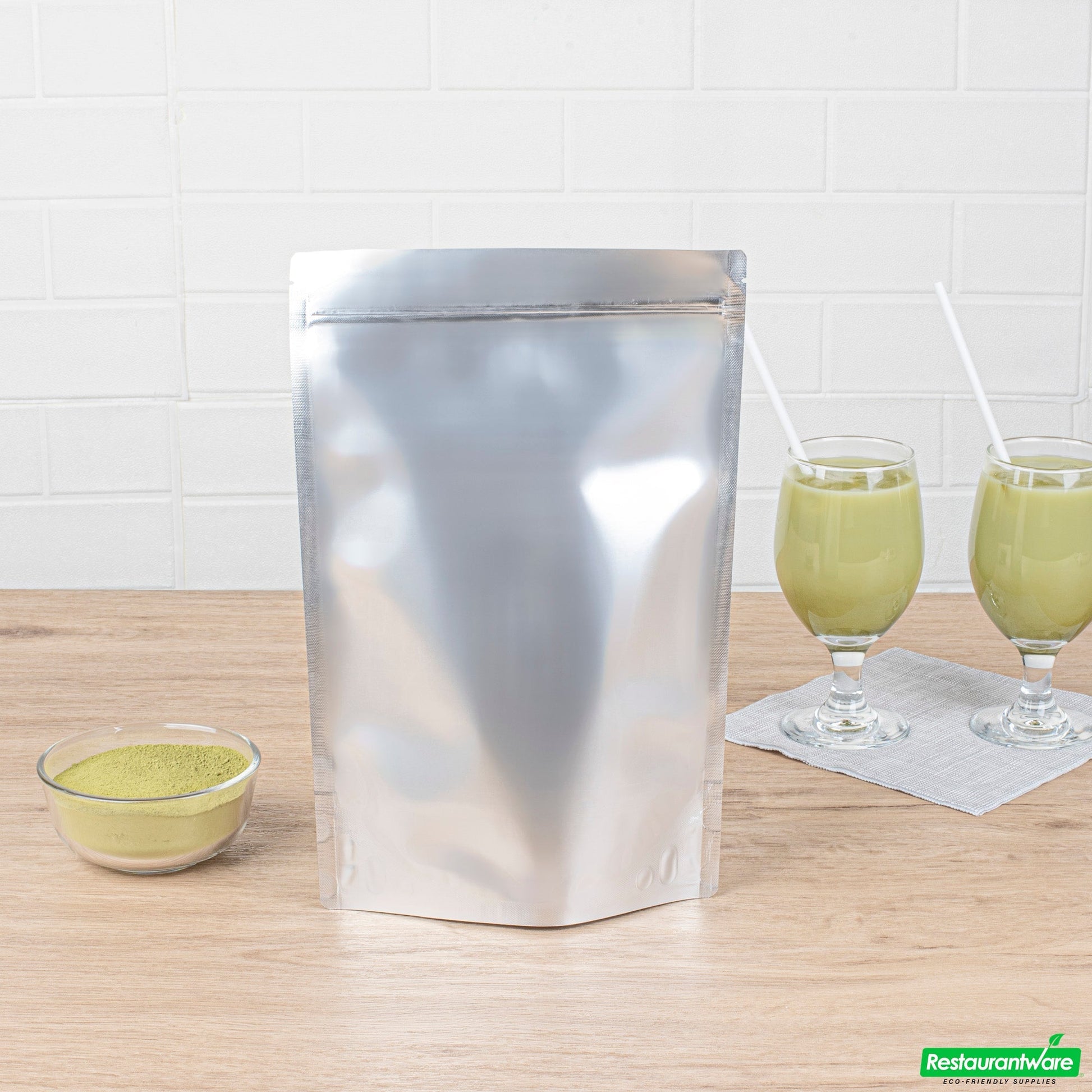 Wholesale Restaurantware Tea Tek 35.2 Oz Matcha Green Tea Powder Mix - 10 Count Box- Bulk