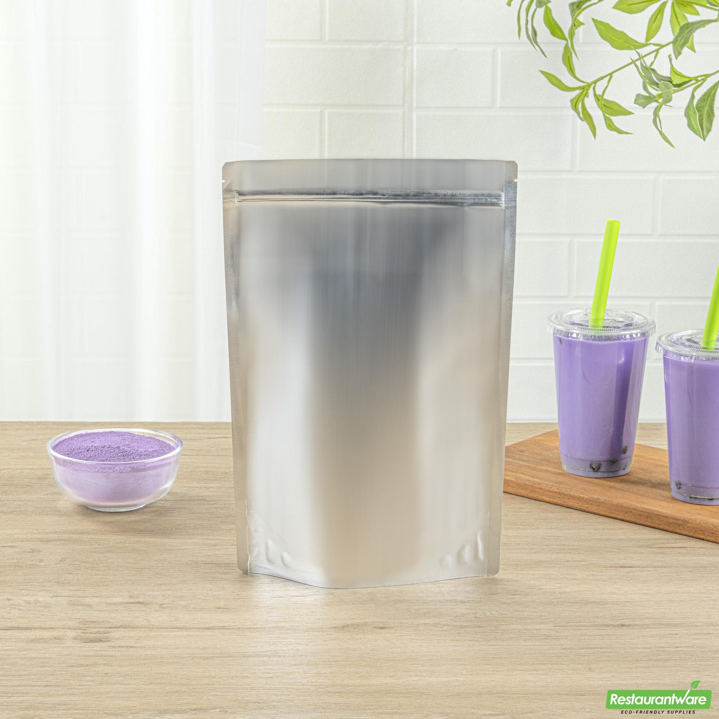 Wholesale Restaurantware Tea Tek 35.2 Oz Taro Powder Mix - 10 Count Box- Bulk