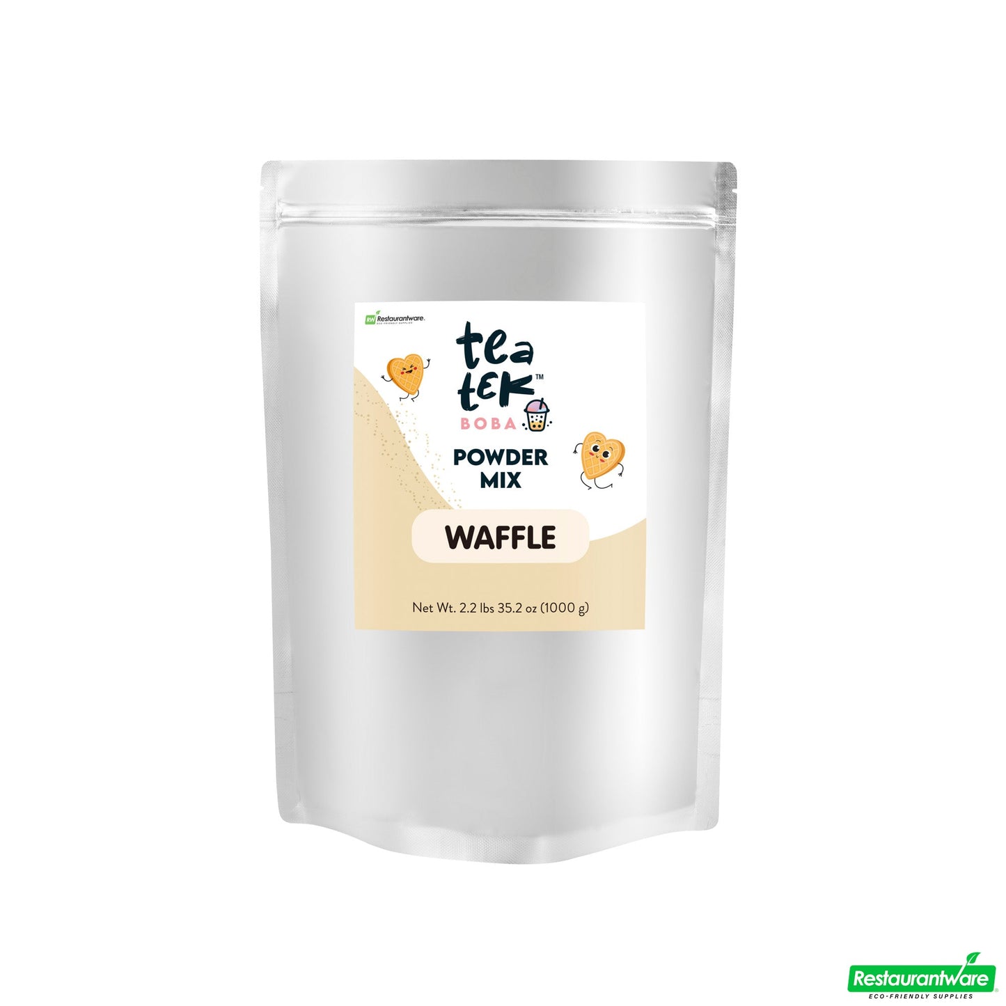Wholesale Restaurantware Tea Tek 35.2 Oz Waffle Powder Mix - 10 Count Box- Bulk