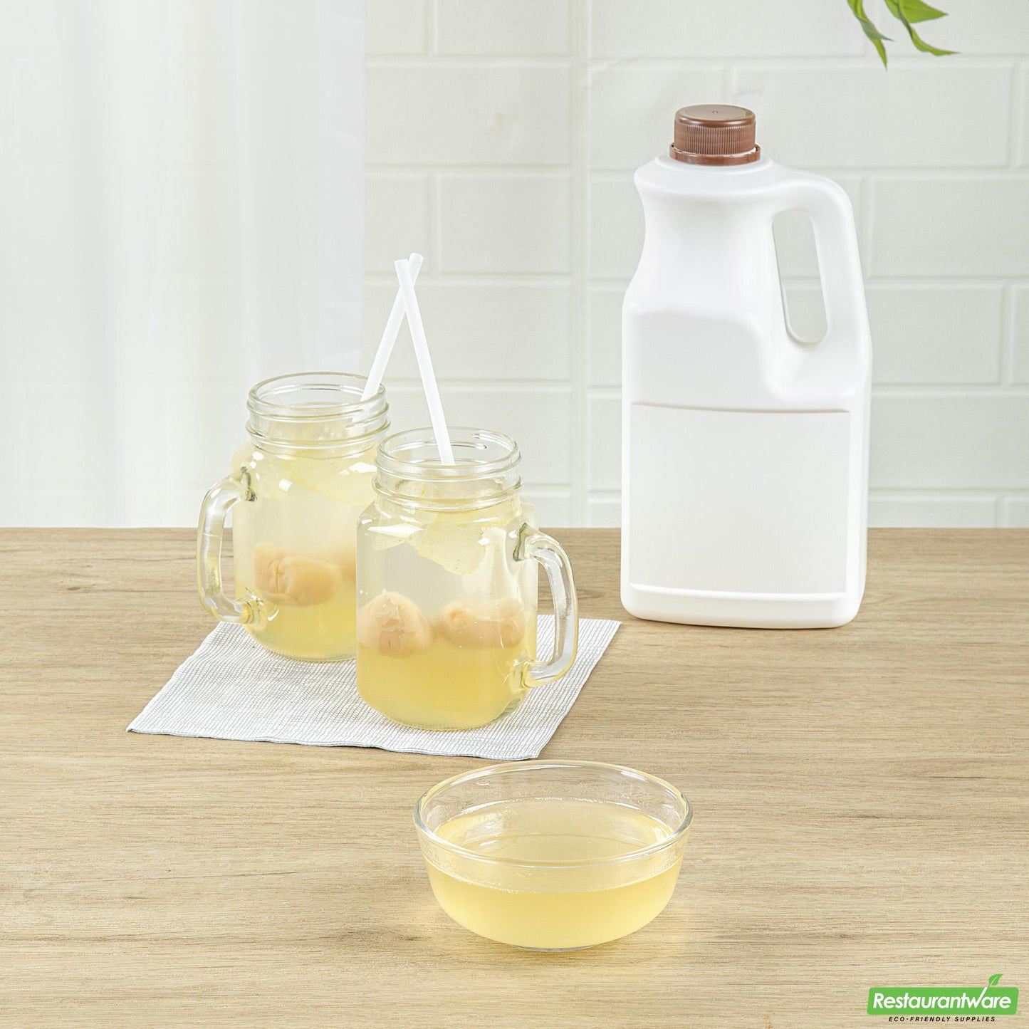 Wholesale Restaurantware Tea Tek 64 Fl. Oz Lychee Concentrated Syrup - 6 Count Box- Bulk
