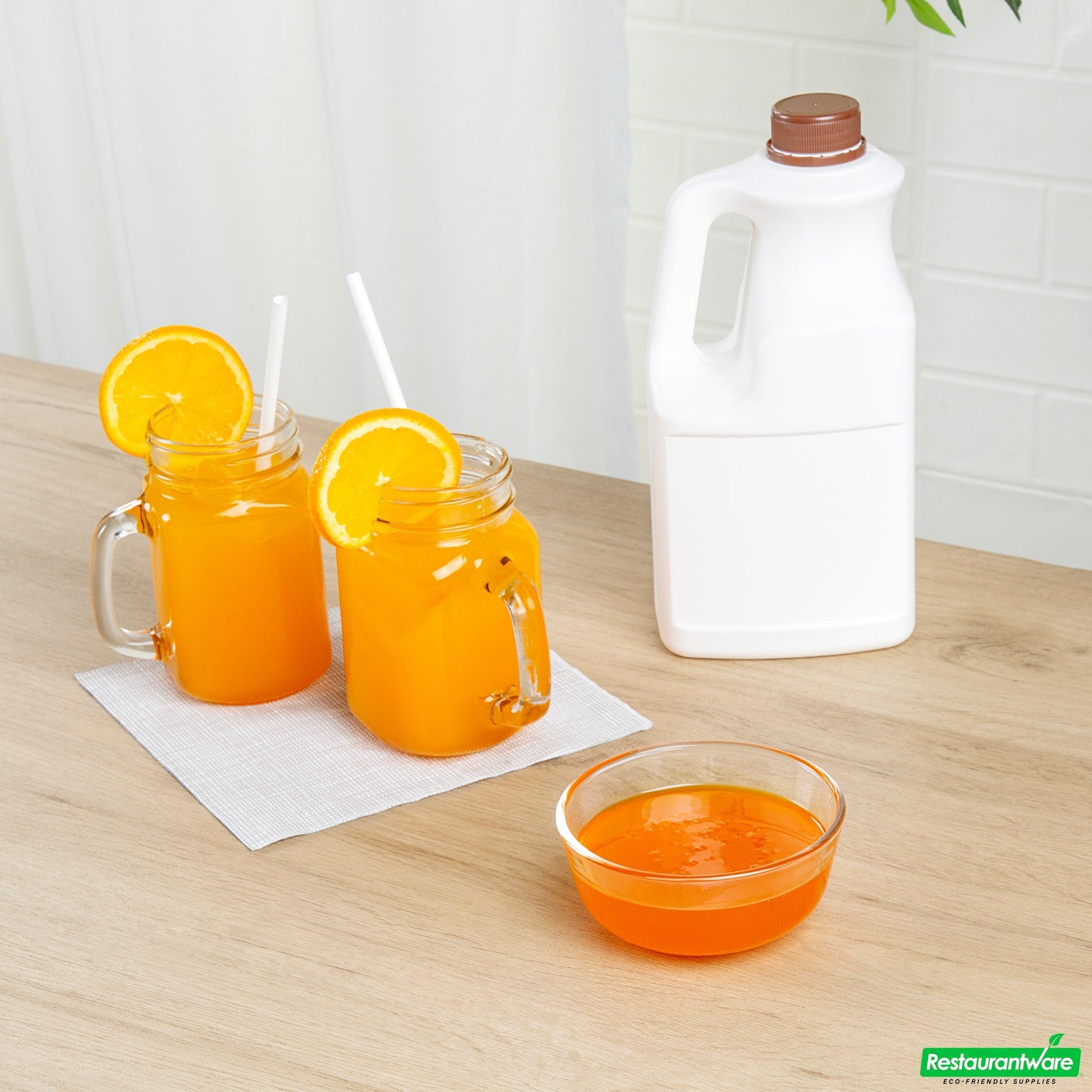 Wholesale Restaurantware Tea Tek 64 Fl. Oz Orange Concentrated Syrup - 6 Count Box- Bulk