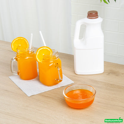 Wholesale Restaurantware Tea Tek 64 Fl. Oz Orange Concentrated Syrup - 6 Count Box- Bulk