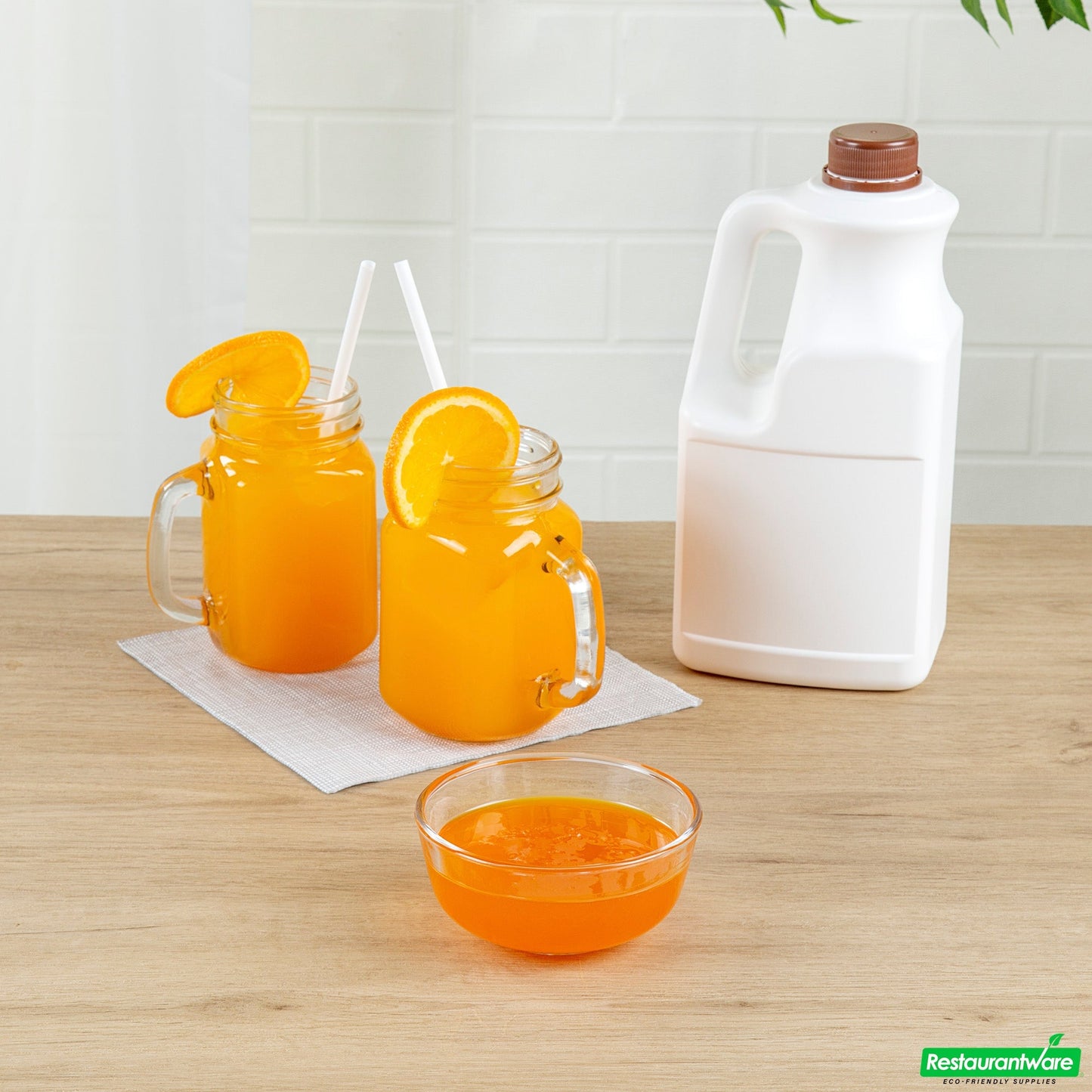Wholesale Restaurantware Tea Tek 64 Fl. Oz Orange Concentrated Syrup - 6 Count Box- Bulk