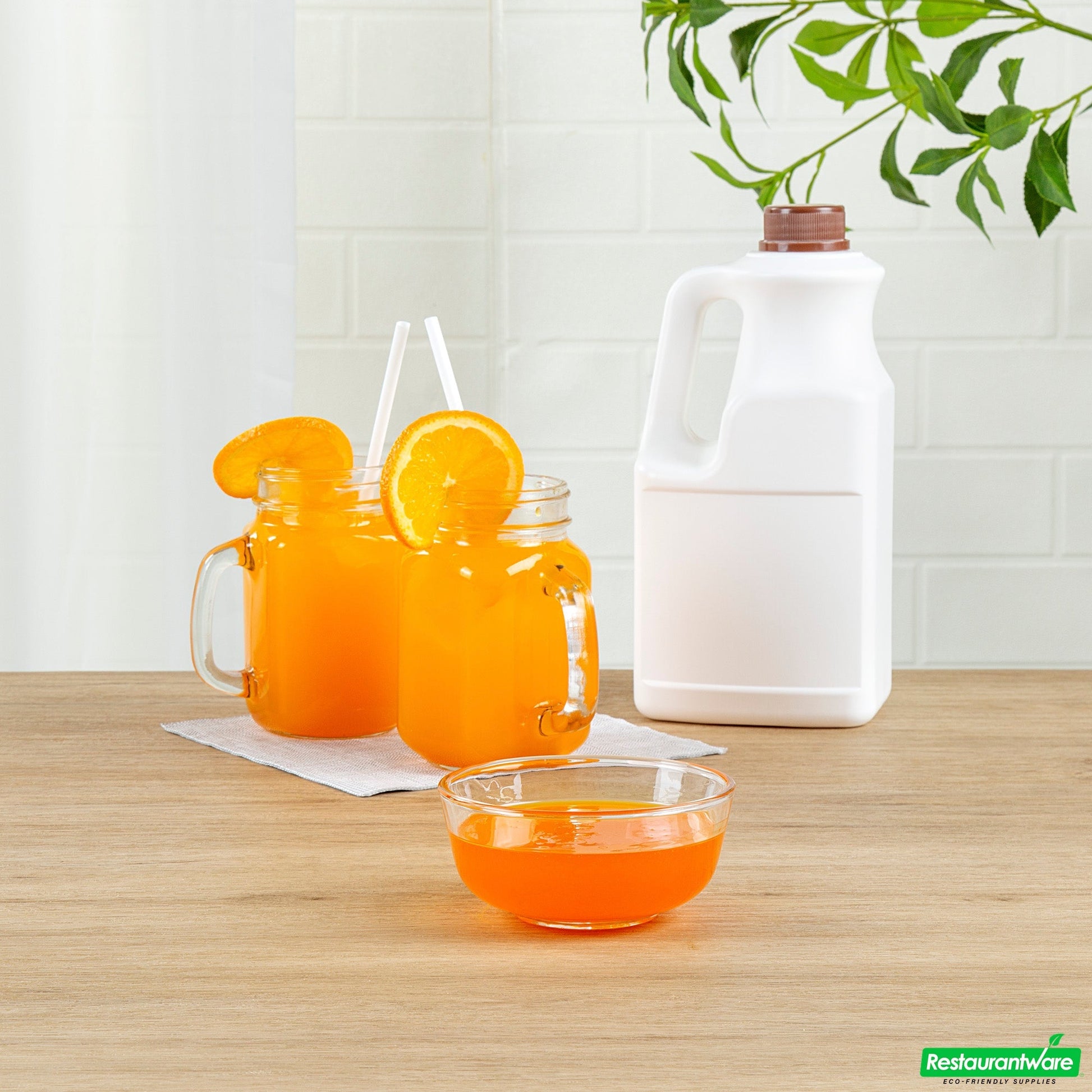 Wholesale Restaurantware Tea Tek 64 Fl. Oz Orange Concentrated Syrup - 6 Count Box- Bulk