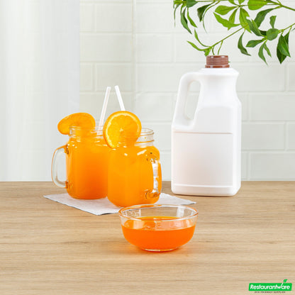 Wholesale Restaurantware Tea Tek 64 Fl. Oz Orange Concentrated Syrup - 6 Count Box- Bulk